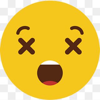 黄色可爱圆脸矢量大笑表情,免抠元素