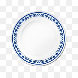 盘子实物白色瓷盘食物盘青花瓷系(2000*2000px)psd模版下载