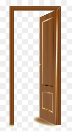 向里面开的木门,免抠元素