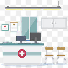 医院的导诊台背景