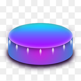 圆柱形的蓝紫色舞台灯,免抠元素