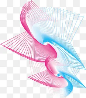 几何彩色渐变图案元素,免抠元素