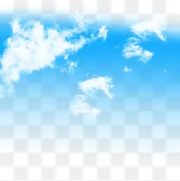清新蓝天白云矢量元素,免抠元素(2000*2000px)psd模版下载