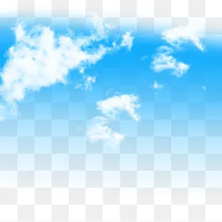 清新蓝天白云矢量元素,免抠元素