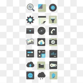 复古手机扁平化图标,免抠元素