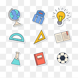 9款学校学习元素,免抠元素