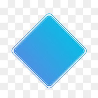 手绘蓝色不规则图形边框