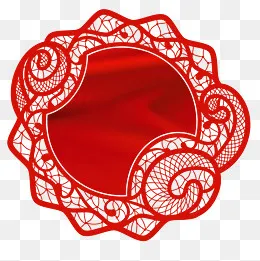 国庆中国风大红剪纸红色幕布矢量,免抠元素(2000*2000px)ai矢量模版下载
