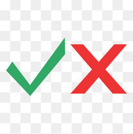 绿对钩与红叉号