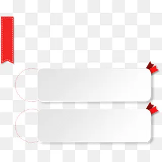 白色方块标题栏,免抠元素