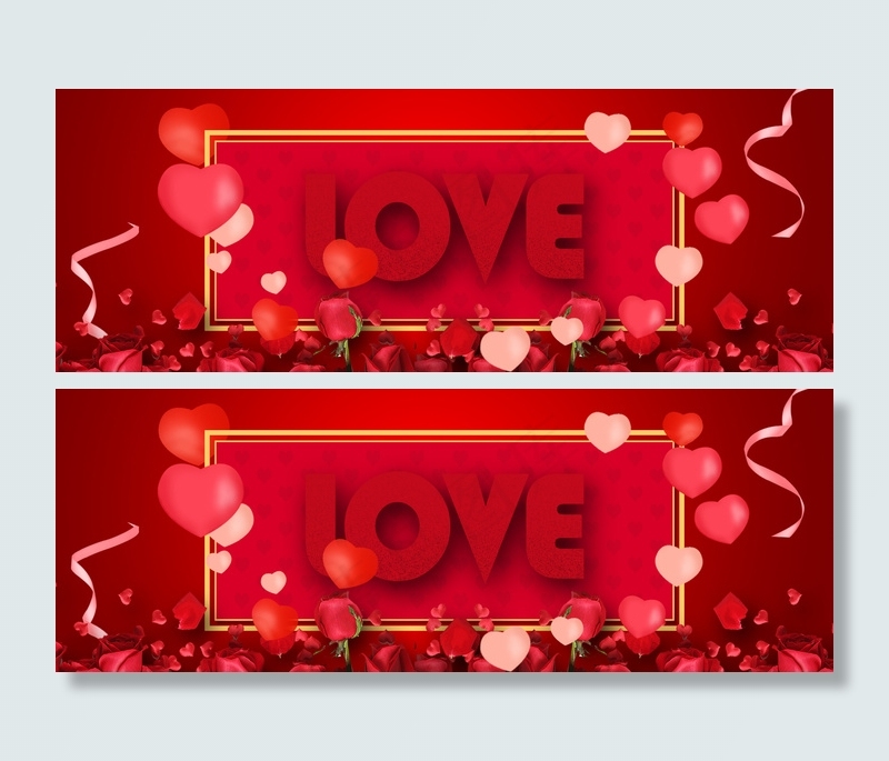 情人节红色玫瑰海报背景背景图片素材