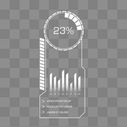 科技感白色圆形边框矢量图