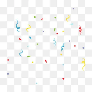 庆祝节日彩带矢量,免抠元素