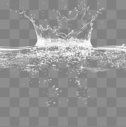 动感水花水珠元素,免抠元素