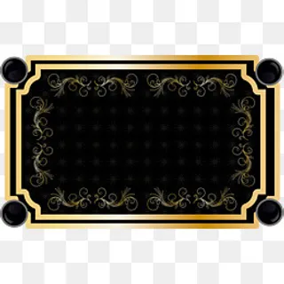 简单欧美复古边框,免抠元素