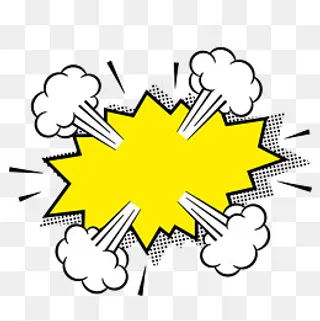 矢量波普爆炸标签元素,免抠元素