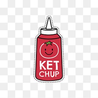 红色番茄酱图标贴纸