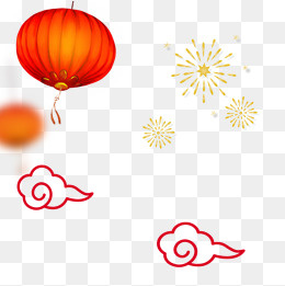 红色灯笼悬挂庆祝新年(800*800px)psd模版下载