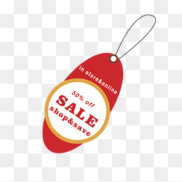 大特价促销标签插画