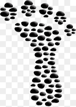 创意鹅卵石路,免抠元素