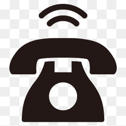 联系方式黑色矢量电话图标,免抠元素