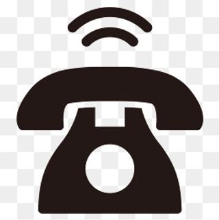 联系方式黑色矢量电话图标,免抠元素