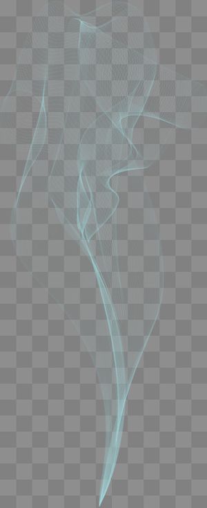 蓝色的烟雾笔刷设计,免抠元素