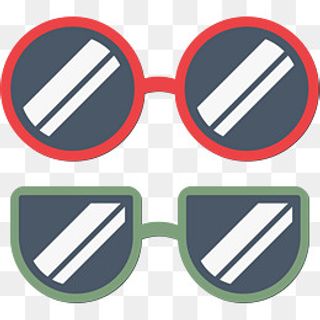 卡通墨镜图标设计,免抠元素