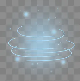 淡蓝色环状点状光,免抠元素(2000*2000px)psd模版下载
