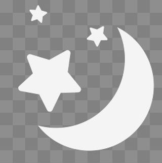 卡通晚上免抠图标,免抠元素