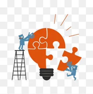 卡通努力的人物PSD分层