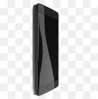 立体写实手机45度透视光泽正面PNG