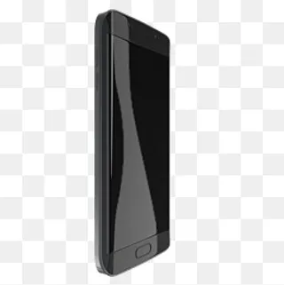 立体写实手机45度透视光泽正面PNG