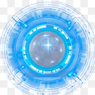 圆环网络分布辐射高科技电子环状,免抠元素