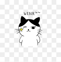 卡通猫咪电眼表情包(2000*2000px)psd模版下载
