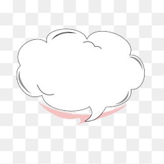 漫画风卡通对话气泡框,免抠元素