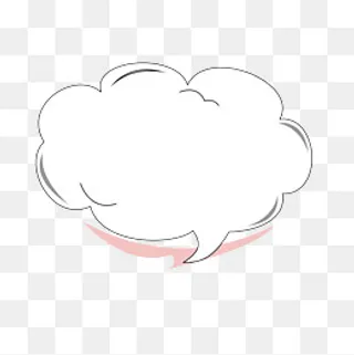 漫画风卡通对话气泡框,免抠元素