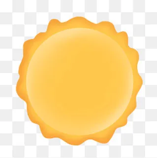 金色不规则圆形烫蜡标签,免抠元素