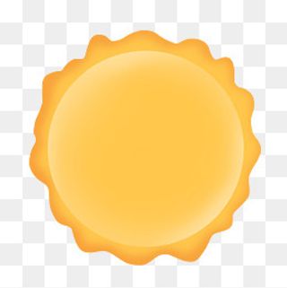 金色不规则圆形烫蜡标签,免抠元素