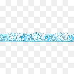 蓝色浪花,免抠元素