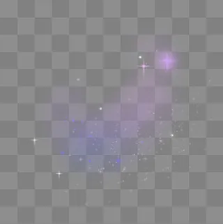 蓝色星星光效PSD透明底,免抠元素