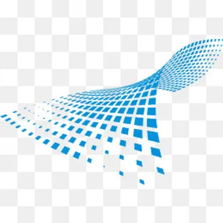 手绘蓝色科技图形免抠图,免抠元素