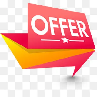 红色折纸标签,免抠元素