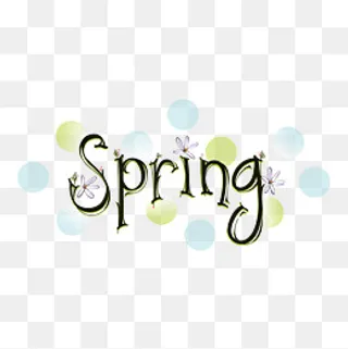 spring艺术字,免抠元素