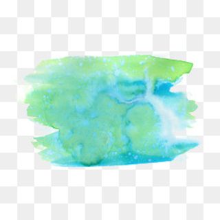 水彩绿蓝圆圈喷溅