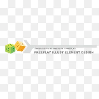 骰子ppt页眉矢量素材