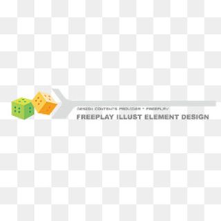 骰子ppt页眉矢量素材