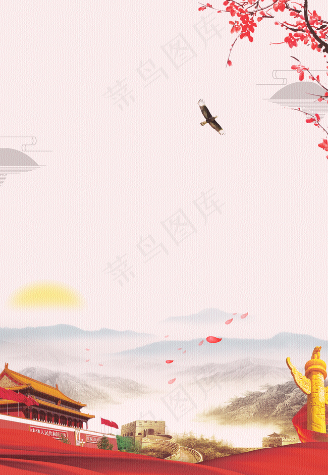 *党建海报背景背景图片素材