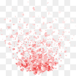 粉色浪漫漂浮爱心