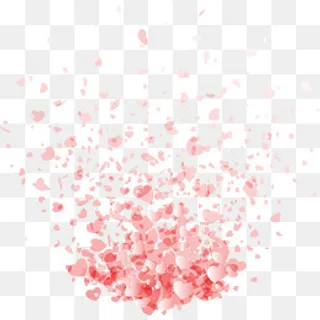 粉色浪漫漂浮爱心
